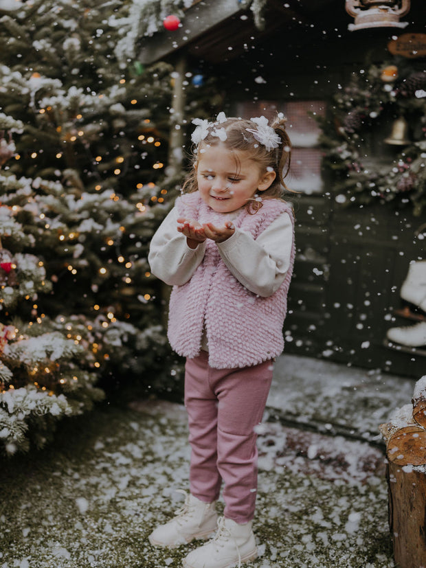 Mayoral Toddler Girl Winter Bear Pink & Cream Outfit Set (12M-4Y)