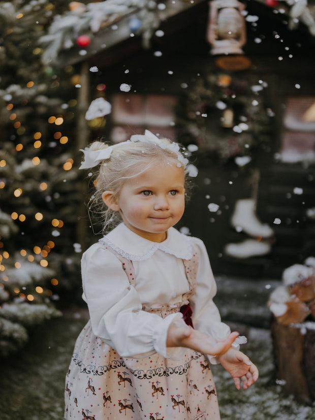 Pex Girls Carousel Pinafore Dress & Bloomers 0M-2Y