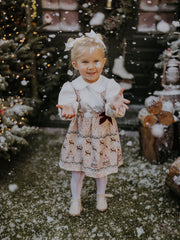 Pex Girls Carousel Pinafore Dress & Bloomers 0M-2Y