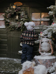 Name It Black Knitted Christmas Jumper (9M- 5Y)