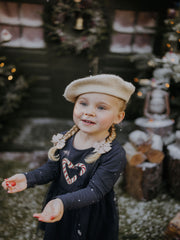 Name It Girls Navy Candy Cane Christmas Dress  (9M- 5Y)