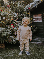 Mintini Boys Beige Jumper & Joggers Set (12M-5Y)