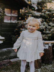 Mayoral Toddler Girl White Velvet Dress & Headband (12M-4Y)