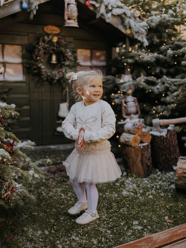 Mayoral Toddler Girl Bow Long Sleeve Top (12M-4Y)