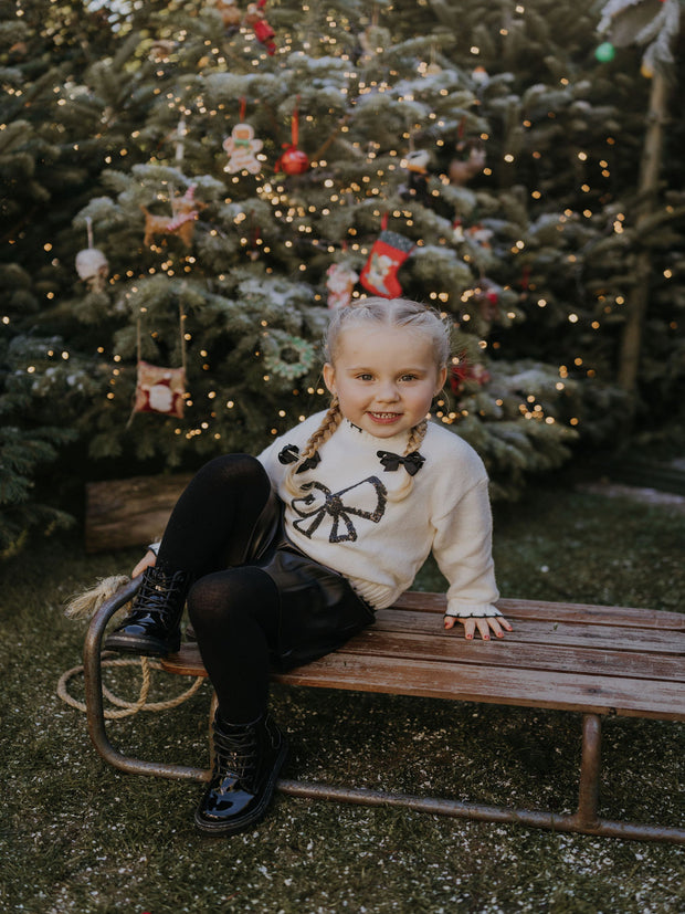 Mayoral Junior Girl Black Pleated Shorts (3Y-8Y)