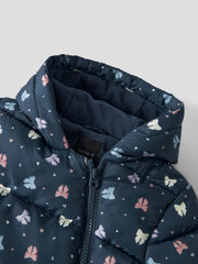 Name It Baby Girl Navy Bow Pramsuit (0M-12M)