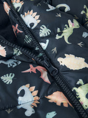 Name It Baby Boy Navy Dinosaur Pramsuit (0M-12M)
