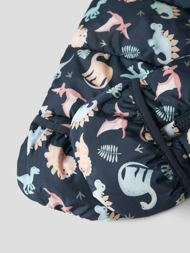 Name It Baby Boy Navy Dinosaur Pramsuit (0M-12M)