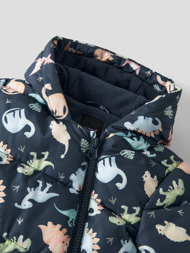 Name It Baby Boy Navy Dinosaur Pramsuit (0M-12M)
