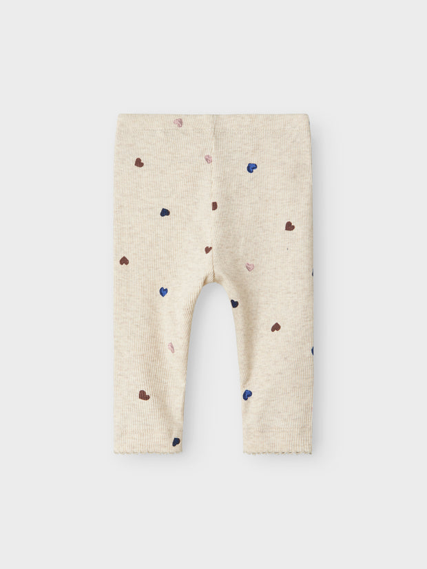 Name It Baby Girl Cream Polka Dot Hearts Outfit Set (1M-18M)