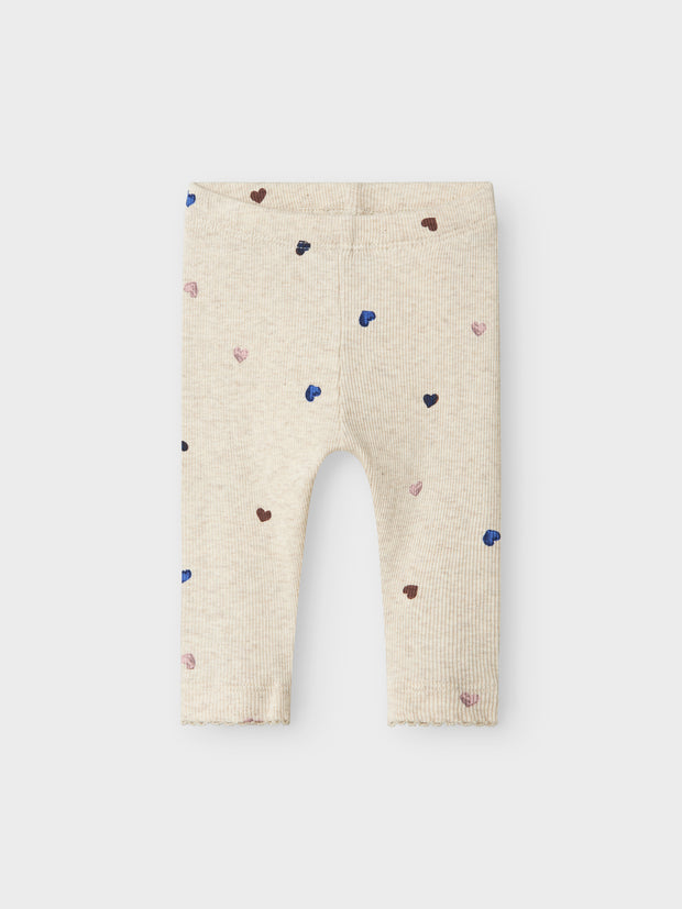 Name It Baby Girl Cream Polka Dot Hearts Outfit Set (1M-18M)