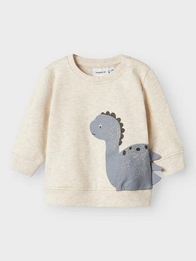 Name It Baby Boy Cream Dinosaur Outfit Set (1M-18M)