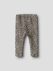 Name It Baby Girl Beige Animal Print Outfit Set (1M-18M)