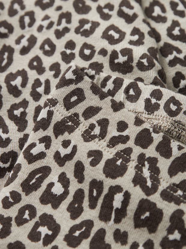 Name It Baby Girl Beige Animal Print Outfit Set (1M-18M)