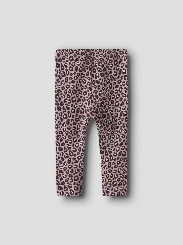 Name It Baby Girl Pink Animal Print Outfit Set (1M-18M)