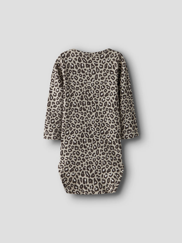 Name It Baby Girl Beige Animal Print Outfit Set (1M-18M)