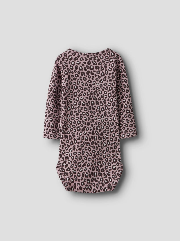 Name It Baby Girl Pink Animal Print Outfit Set (1M-18M)