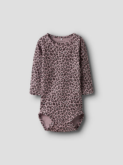 Name It Baby Girl Pink Animal Print Outfit Set (1M-18M)