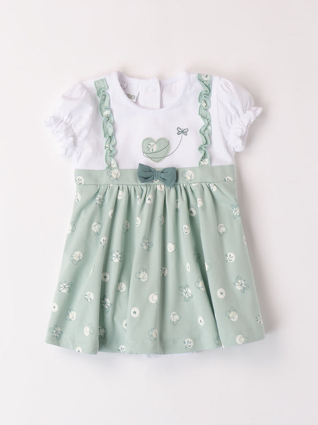 Baby Girl Sage Summer Romper