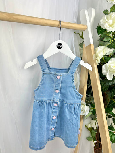 Name It Baby Girl Light Denim Dungaree Dress