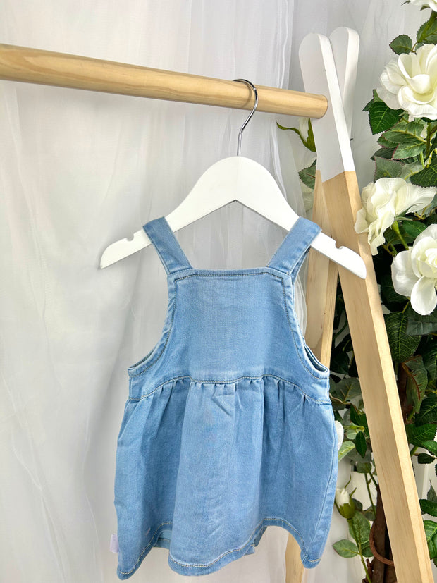 Name It Baby Girl Light Denim Dungaree Dress