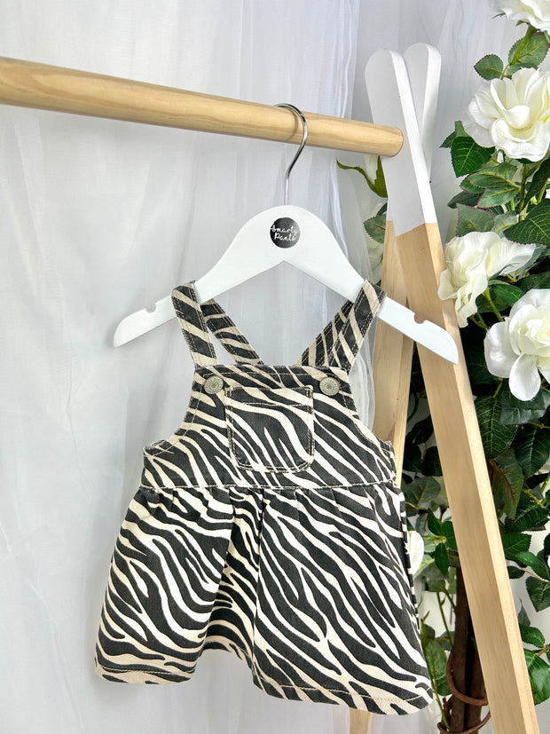 Name It Baby Girl Zebra Pinafore