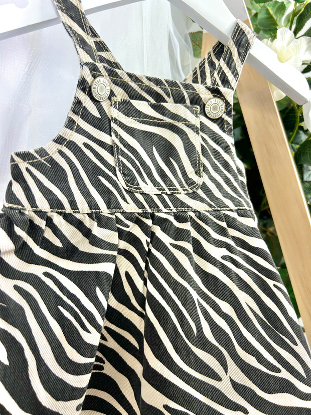 Name It Baby Girl Zebra Pinafore