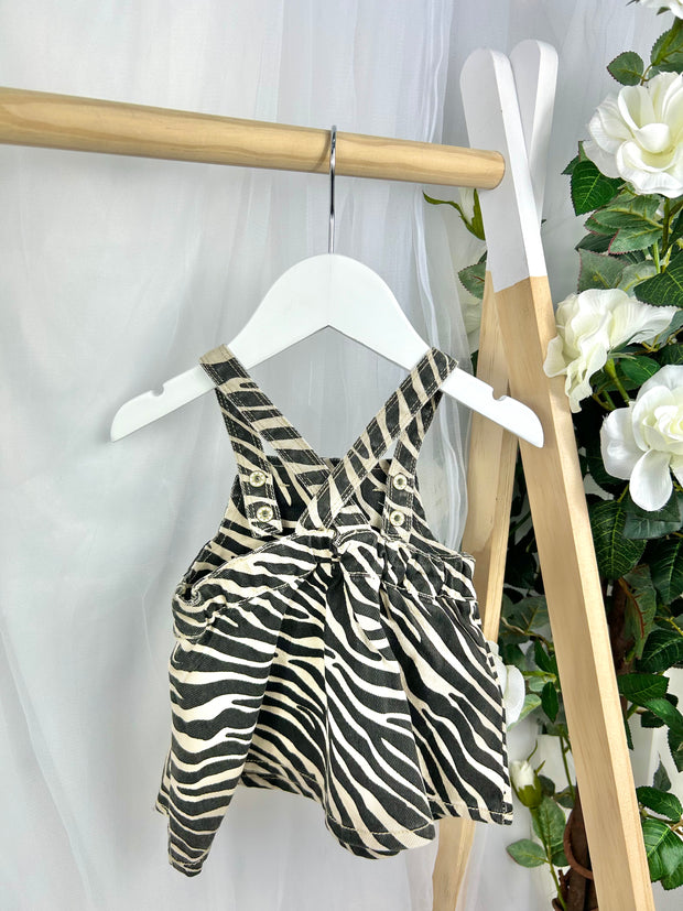 Name It Baby Girl Zebra Pinafore