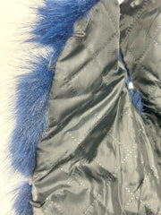 Girls 'Alora' Faux Fur Gilet (12M - 8Y) - Navy
