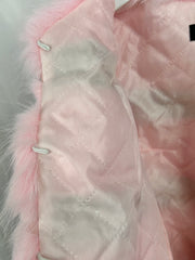 Girls 'Alora' Faux Fur Gilet (12M - 8Y) - Pink