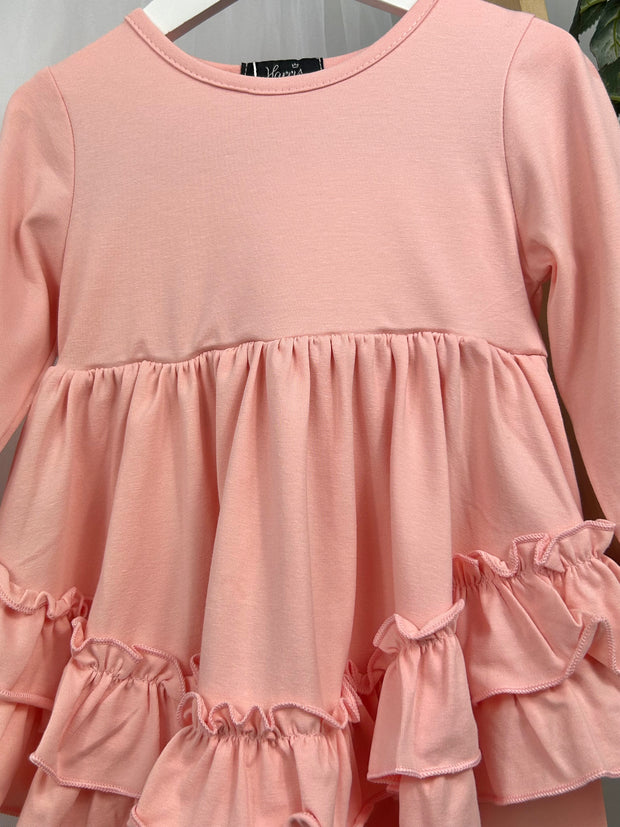 Girls 'Mae' Frilly Legging Set (18M - 8Y) - Pink