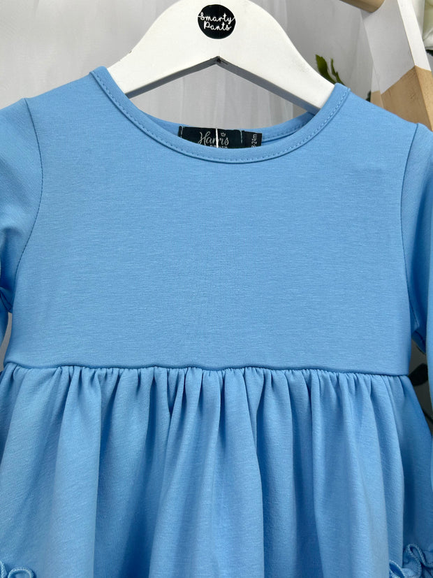 Girls 'Mae' Frilly Legging Set (18M - 8Y) - Blue