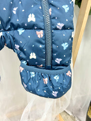Name It Baby Girl Navy Bow Pramsuit (0M-12M)