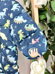 Name It Baby Boy Navy Dinosaur Pramsuit (0M-12M)