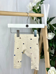 Name It Baby Girl Cream Polka Dot Hearts Outfit Set (1M-18M)