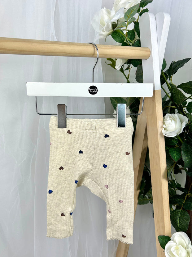 Name It Baby Girl Cream Polka Dot Hearts Outfit Set (1M-18M)