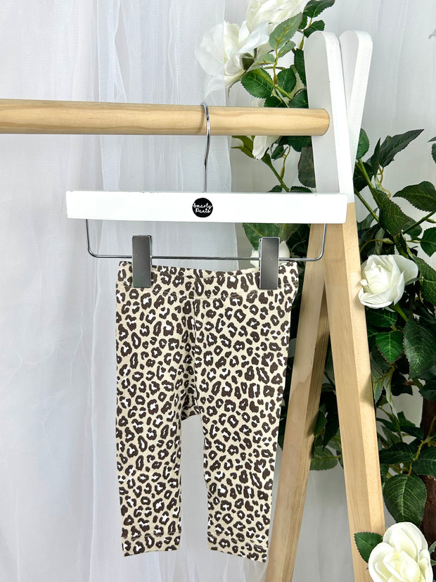 Name It Baby Girl Beige Animal Print Outfit Set (1M-18M)