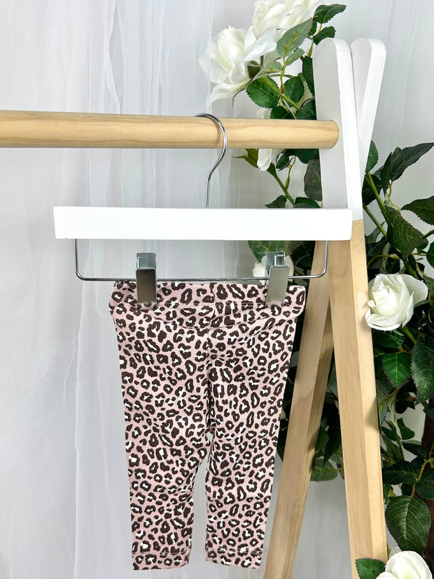 Name It Baby Girl Pink Animal Print Outfit Set (1M-18M)