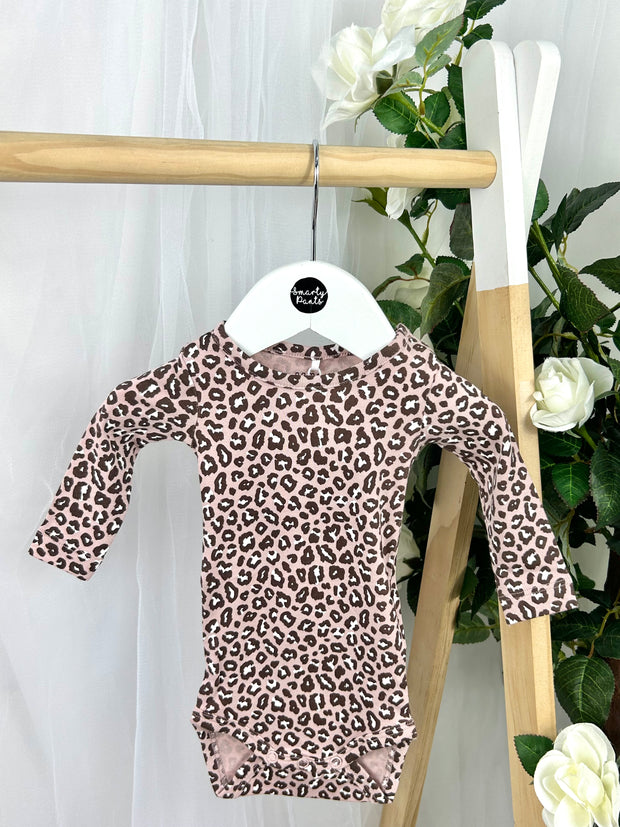 Name It Baby Girl Pink Animal Print Outfit Set (1M-18M)