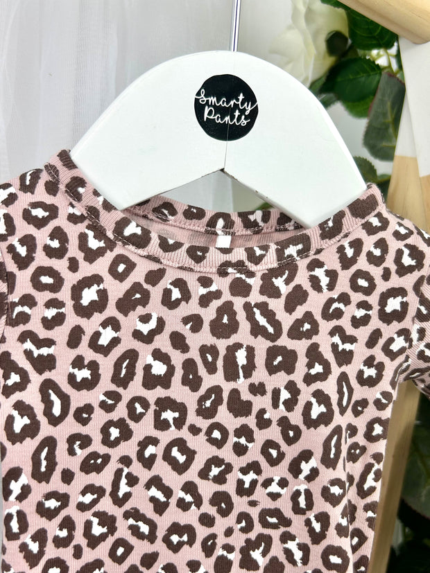 Name It Baby Girl Pink Animal Print Outfit Set (1M-18M)