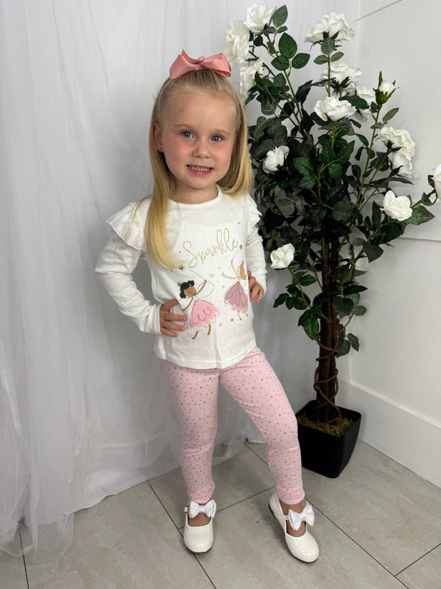 Girls 'Sparkle' Fairy 3 Piece Gilet Outfit Set (12M-5Y)