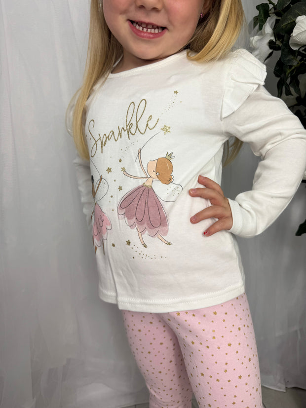 Girls 'Sparkle' Fairy 3 Piece Gilet Outfit Set (12M-5Y)