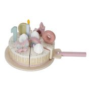 Little Dutch Wooden Birthday Cake - Pinks