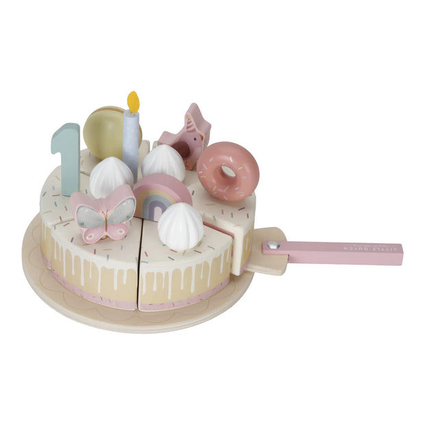 Little Dutch Wooden Birthday Cake - Pinks