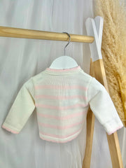 Baby Girl Pink Bunny Knitted Cardigan