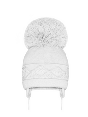 Super Pom Cable Knit Hat - 3 Colours