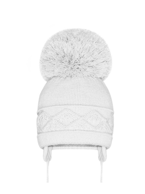 Super Pom Cable Knit Hat - 3 Colours