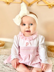Baby Girl Dress with Hearts - 2 Colours