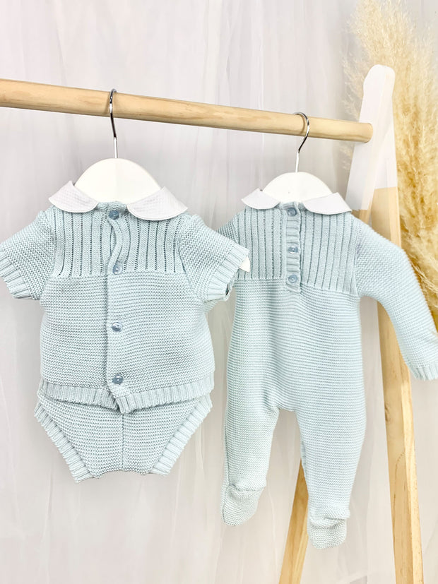 Knitted Teddy Short Set - 2 Colours