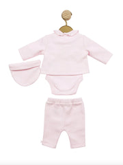 4-Piece Pink Premature / Newborn Outfit Set